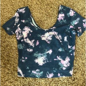 lululemon swiftly tech size:6 color:Circulate Tie Dye Mineral Blue Multi